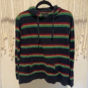 Blue Crown L.A. Rasta Beach Bum Pullover Hoodie Size M UNISEX